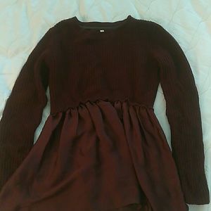 Burgundy sweater